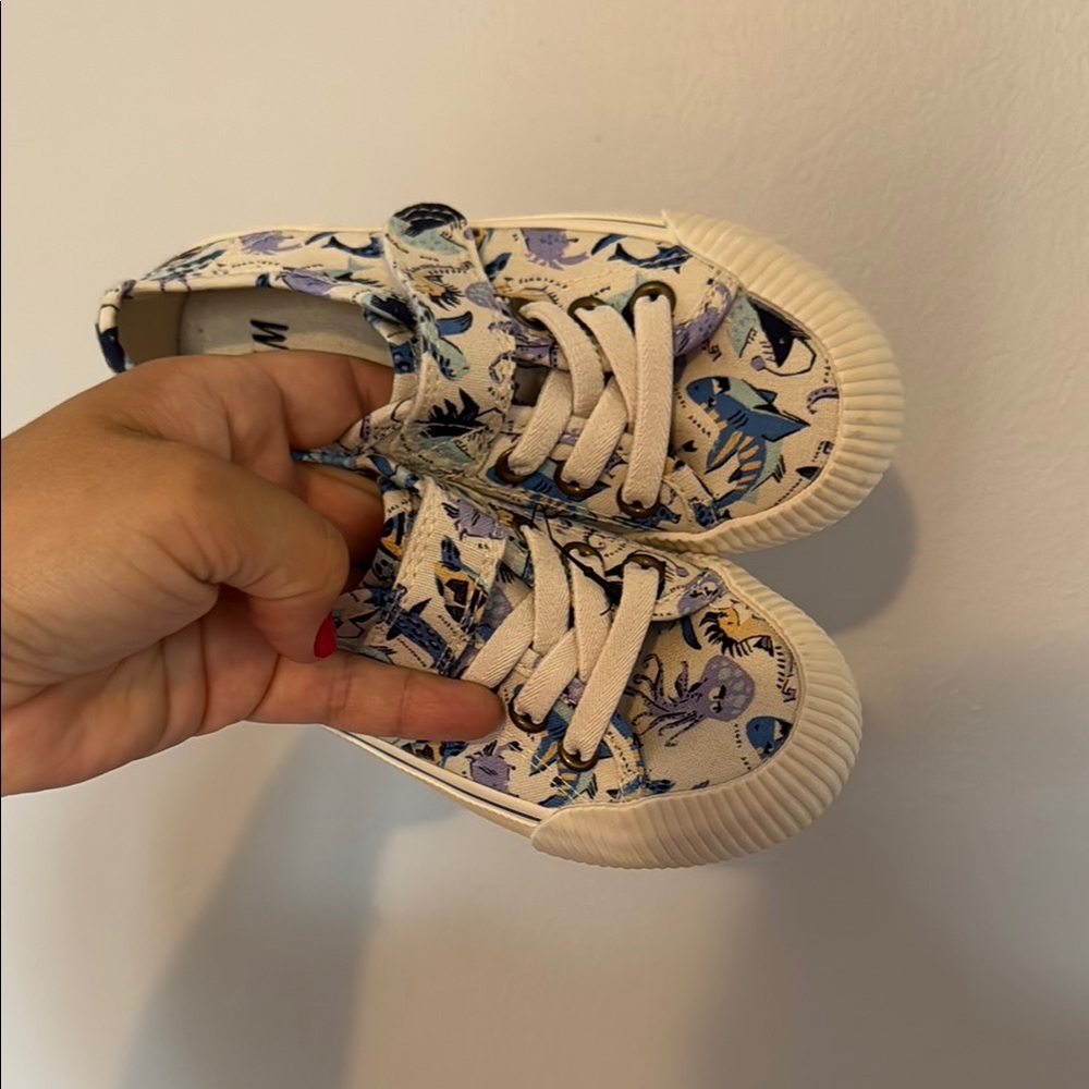 Kids Dinosaur Print Sneakers